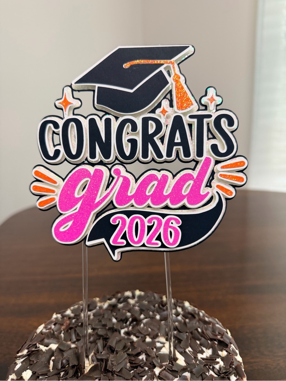 Personalized Graduation Cake Topper | Custom Grad Cap, Congrats Grad 2026 - Picture 10 of 12